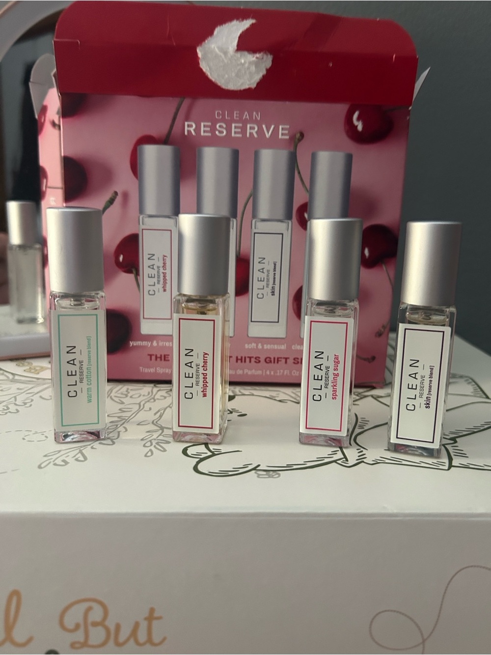 CLEAN Reserve Women’s Fragrance Roller Set - Pink & Silver